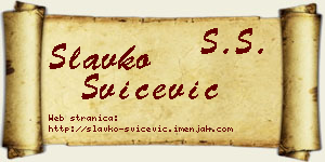 Slavko Svičević vizit kartica